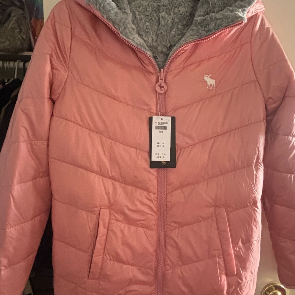 Women/Kids Pink Puffer Jacket